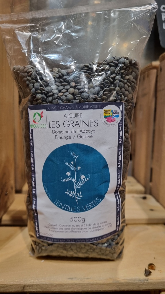 Domaine de l'Abbaye - Lentilles vertes- GRTA-Bio 500g