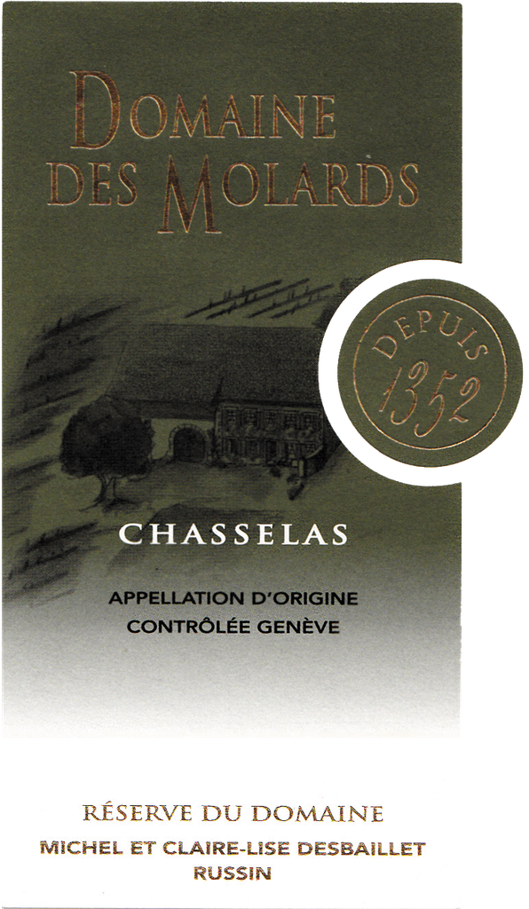 Dom. des Molards - Chasselas 75cl 2023 AOC GE